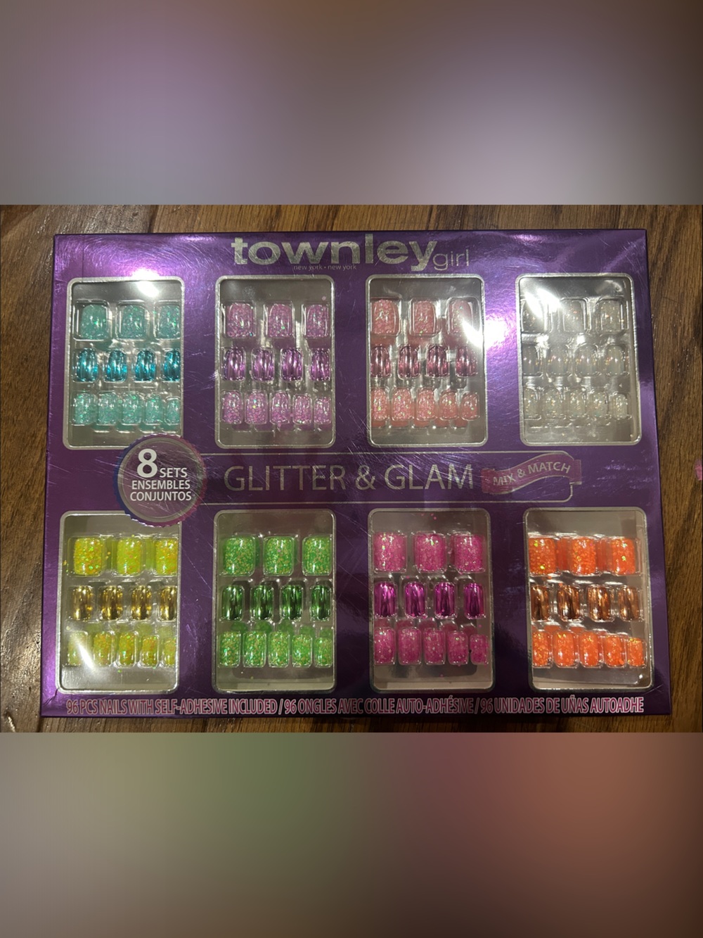 Townley Girl Glitter & Glam Press-On Nails - Multicolor Set